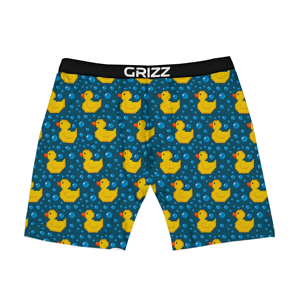 Duck Rubber Pixel Print Pattern Boxer Briefs-grizzshop