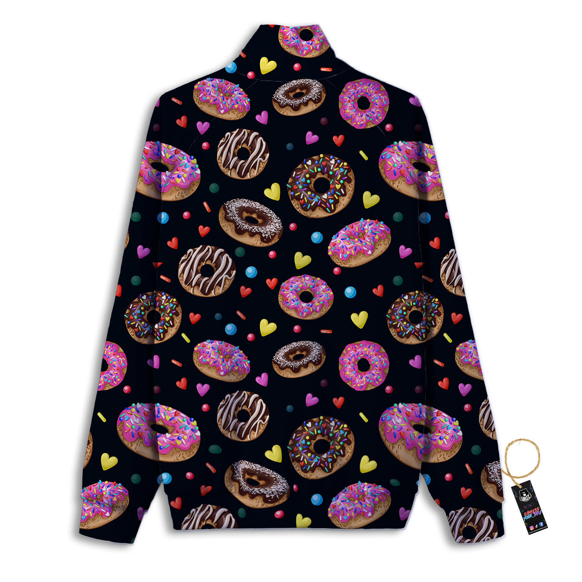 Duck Rubber Pixel Print Pattern Track Jacket-grizzshop