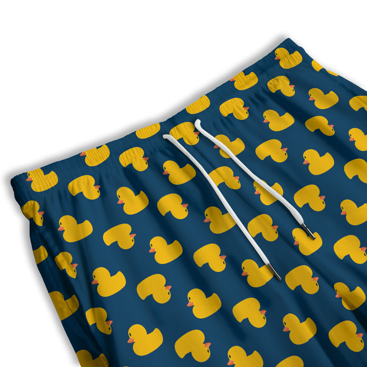 Ducks Rubber Yellow Print Pattern Men's Athletic Shorts
