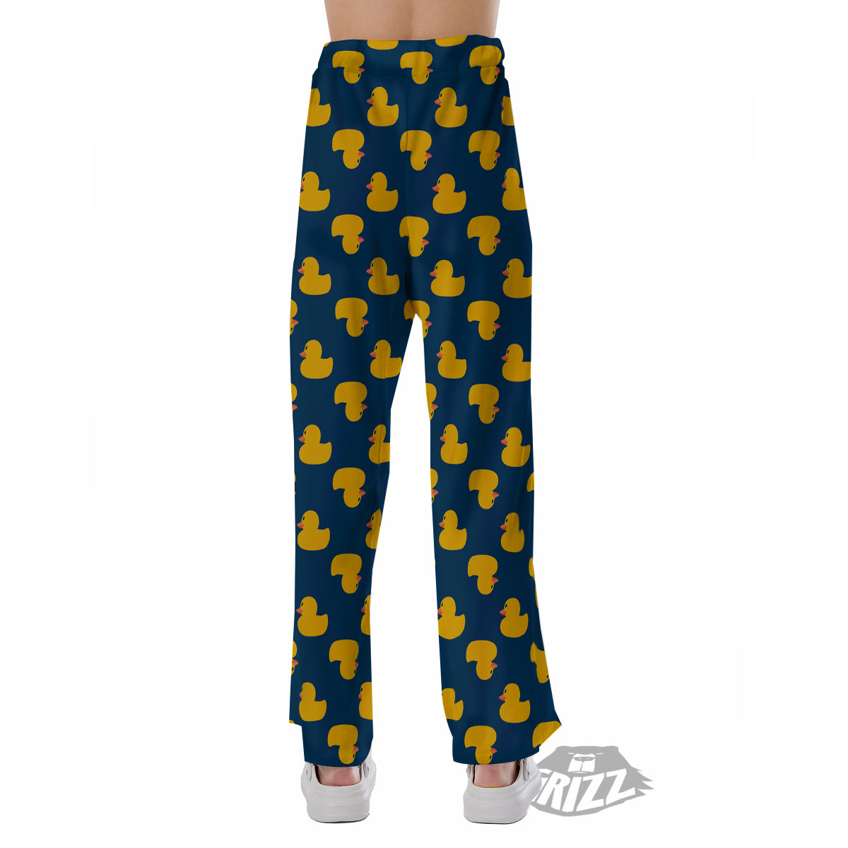 Ducks Rubber Yellow Print Pattern Pajama Pants-grizzshop
