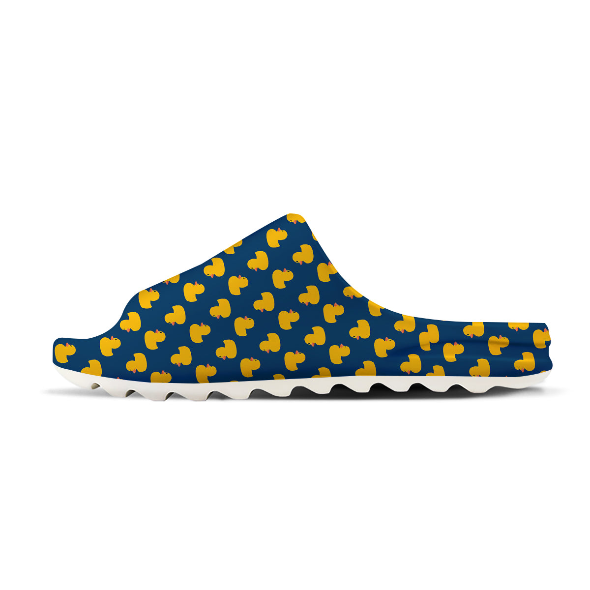 Ducks Rubber Yellow Print Pattern Sandals-grizzshop