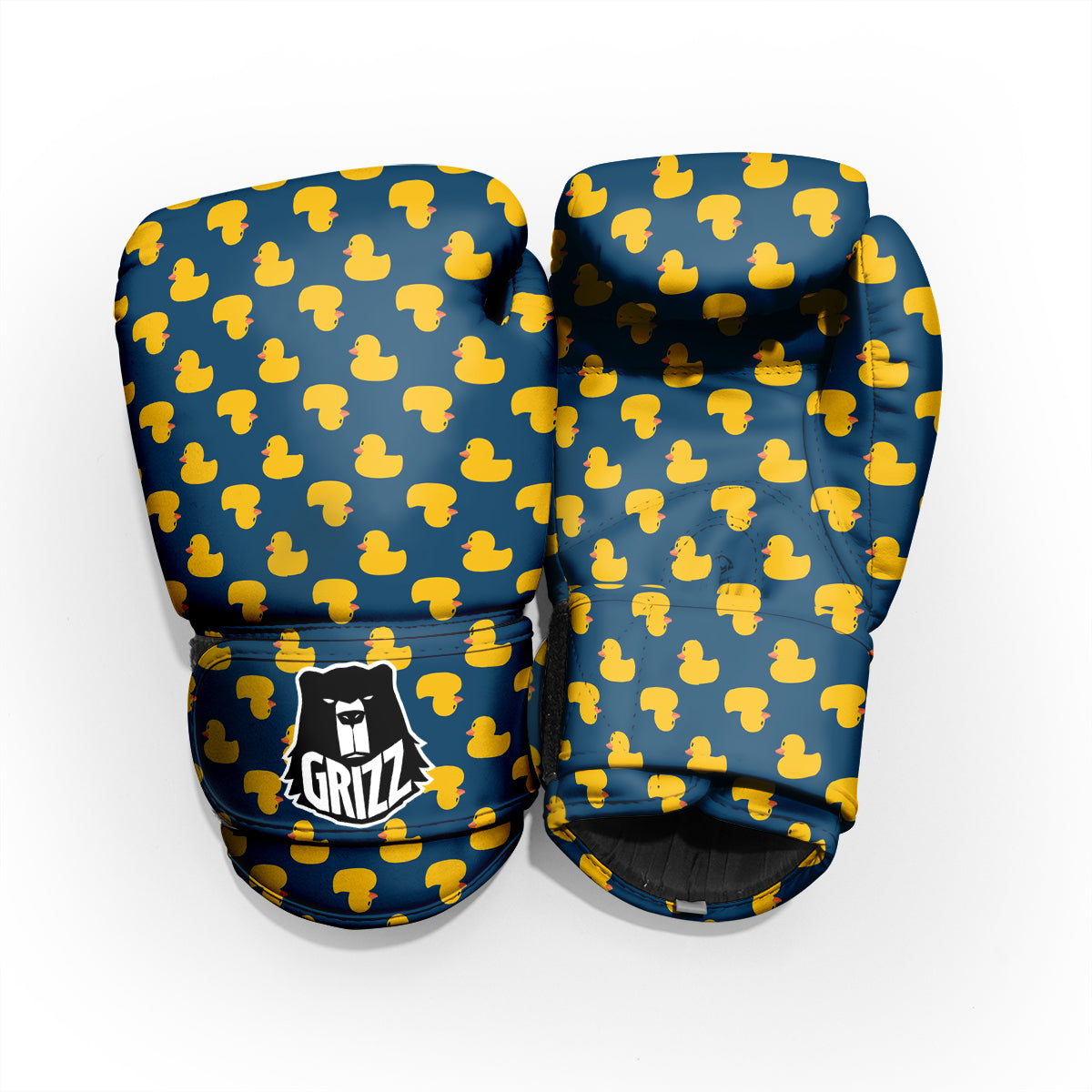 Ducks Rubber Yellow Print Pattern Pro Boxing Glove