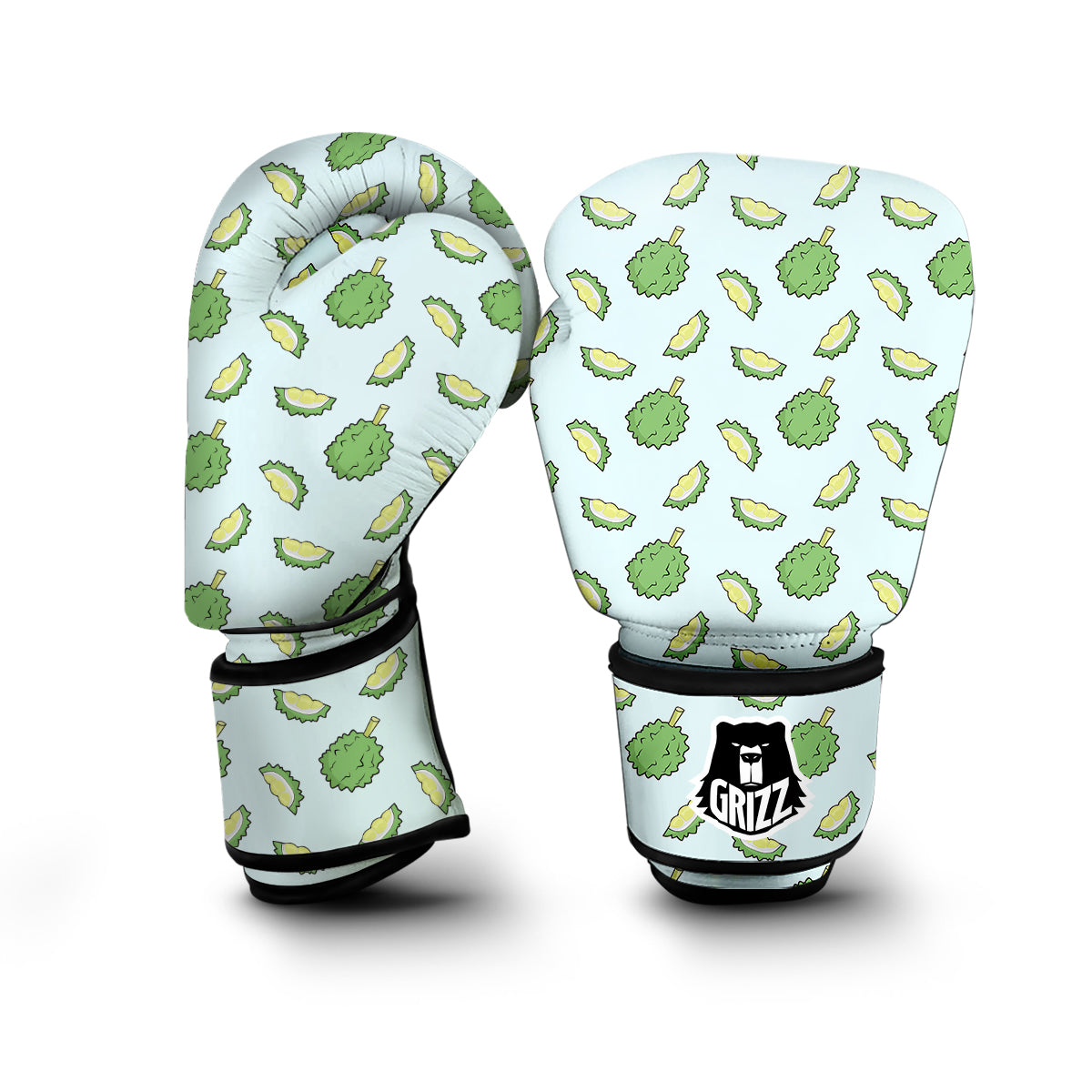 Durian Cartoon Print Pattern Boxing Gloves-grizzshop