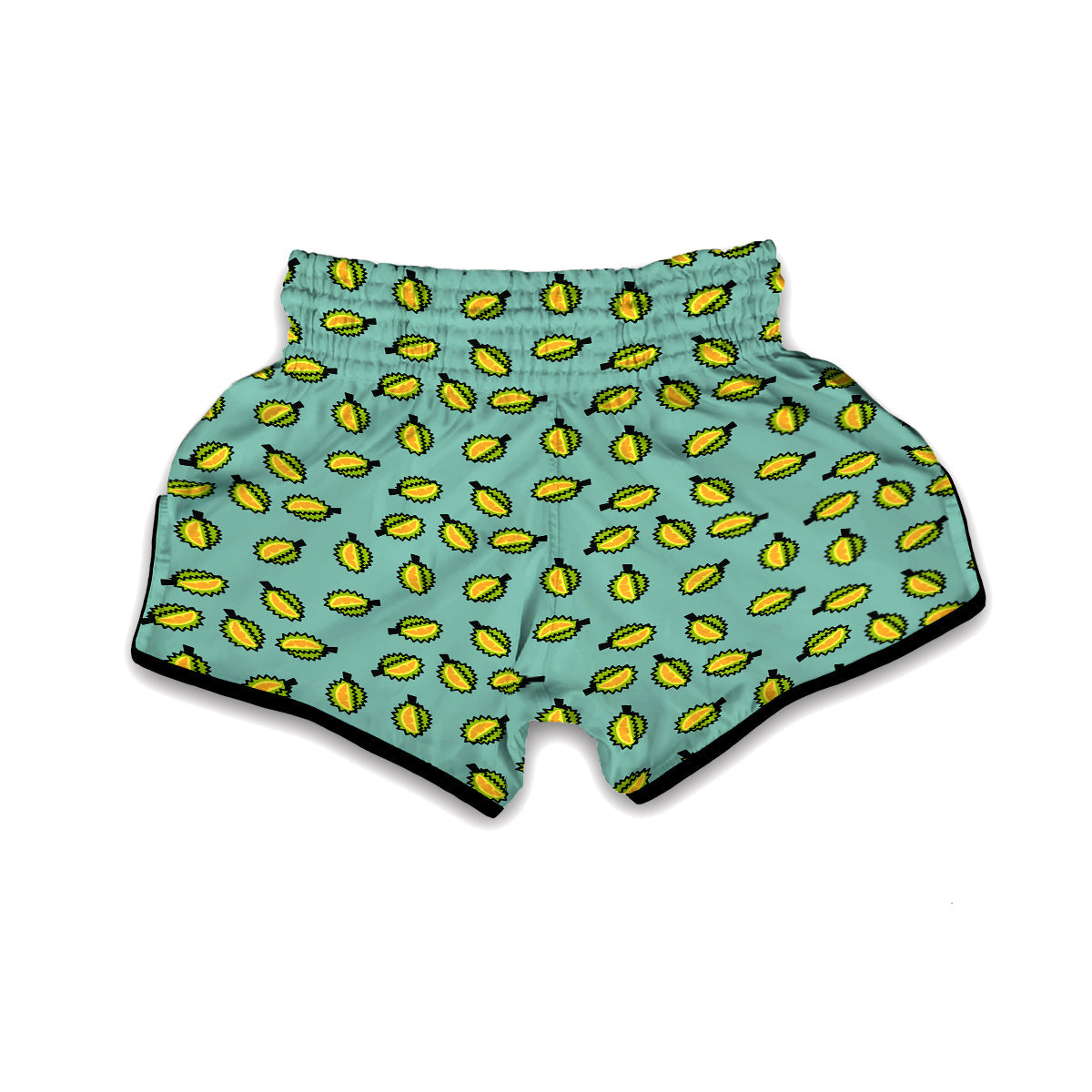 Durian Drawing Print Pattern Muay Thai Boxing Shorts-grizzshop