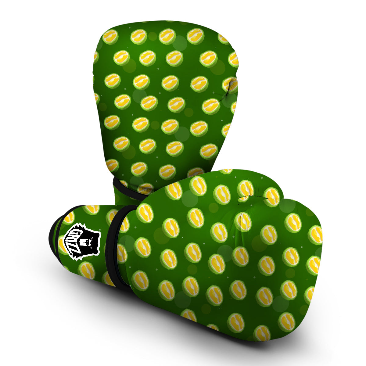 Durian Exotic Print Pattern Boxing Gloves-grizzshop