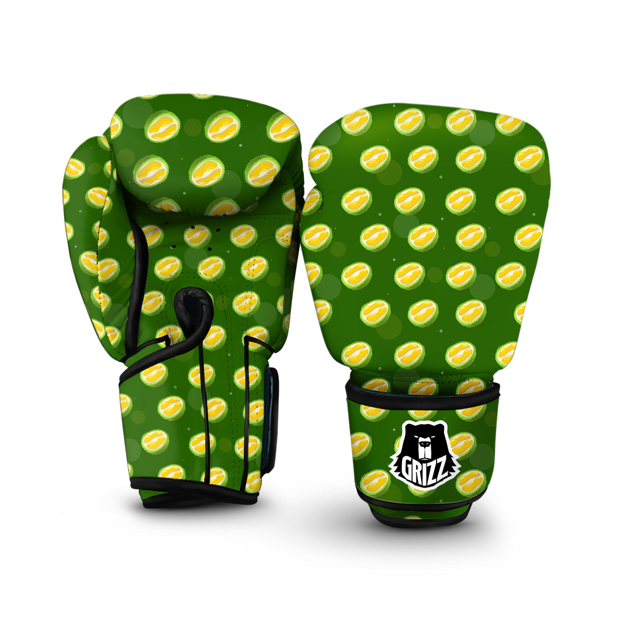 Durian Exotic Print Pattern Boxing Gloves-grizzshop