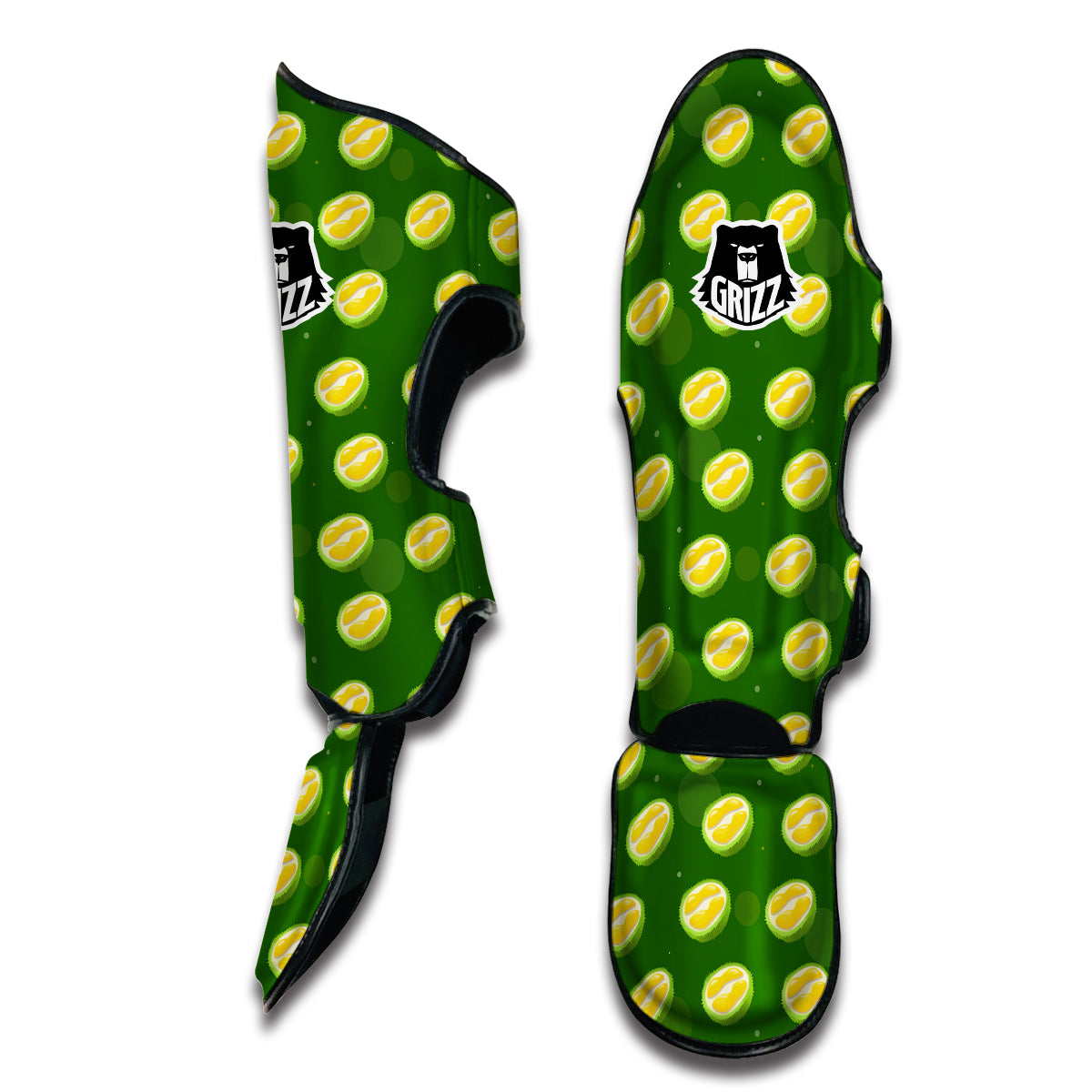 Durian Exotic Print Pattern Muay Thai Shin Guards-grizzshop