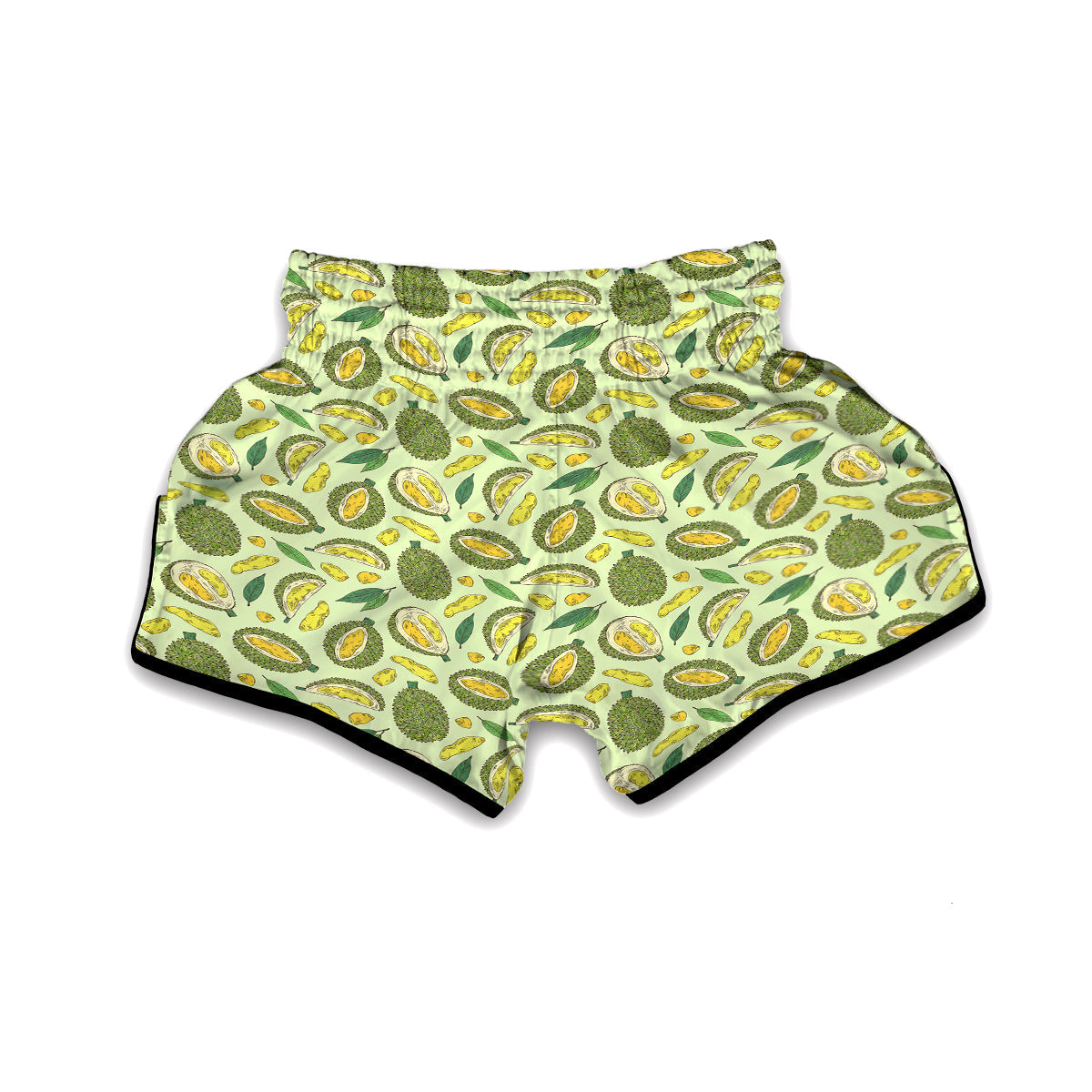 Durian Vintagecolor Print Pattern Muay Thai Boxing Shorts-grizzshop