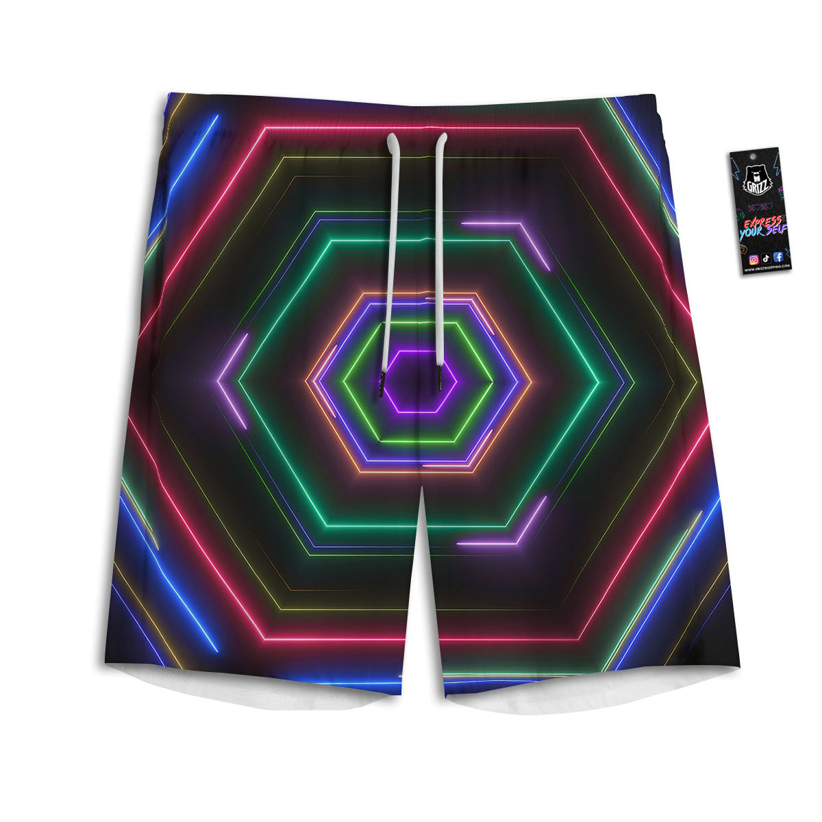 English Bulldog Lovely Print Pattern Men's Athletic Shorts