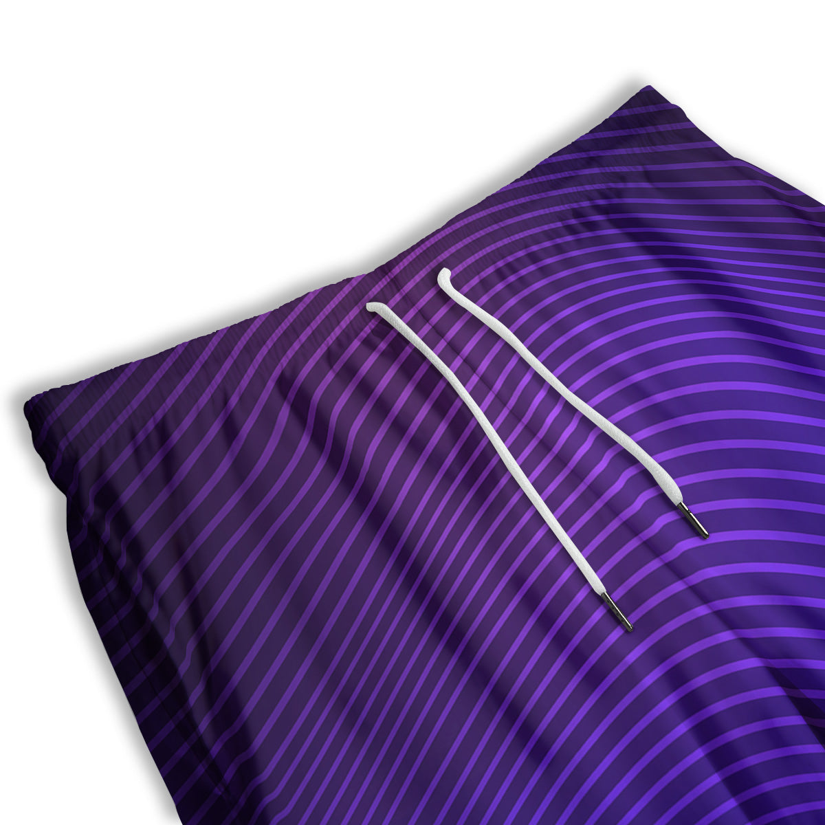 EDM Wave Purple And Blue Print Men's Athletic Shorts