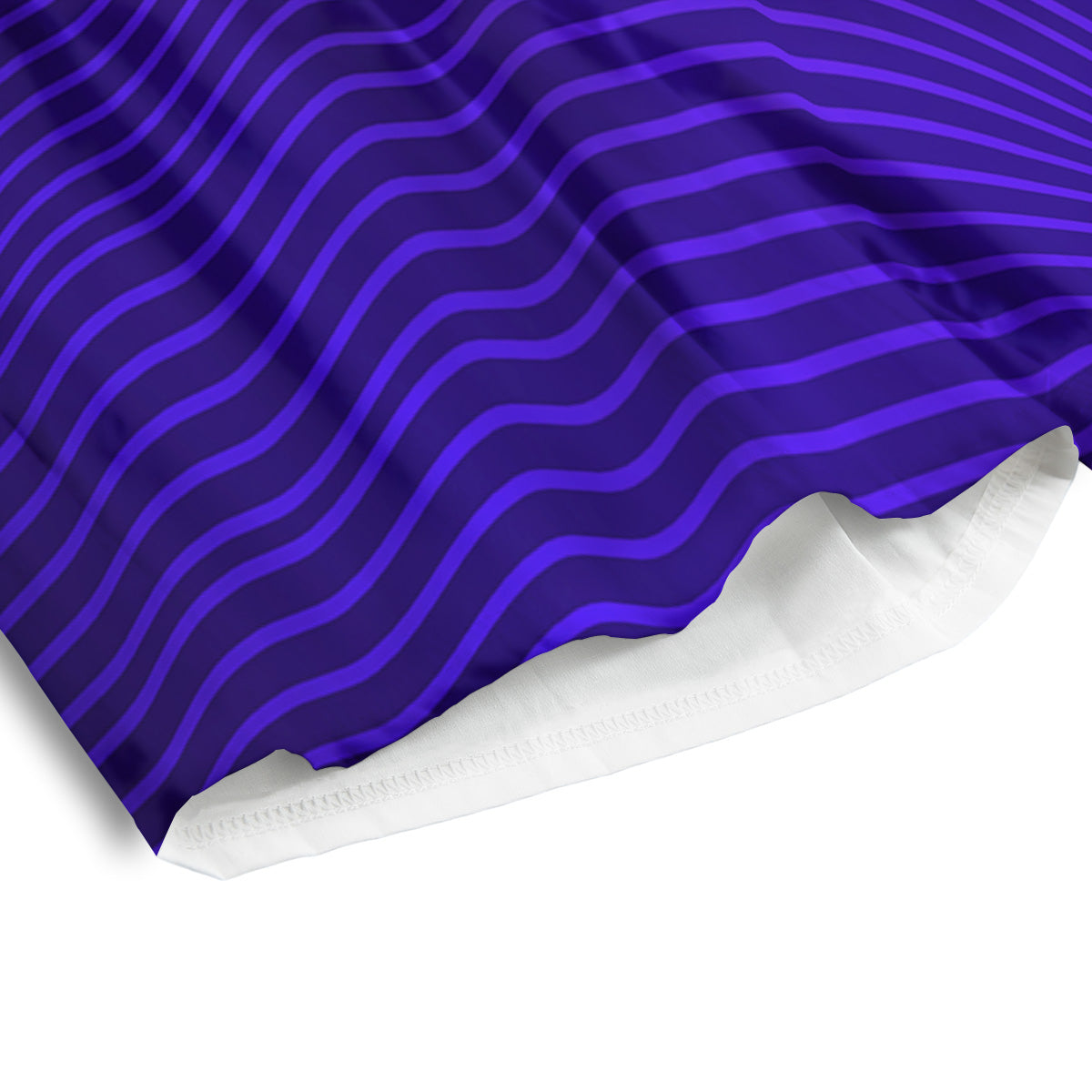 EDM Wave Purple And Blue Print Men's Athletic Shorts