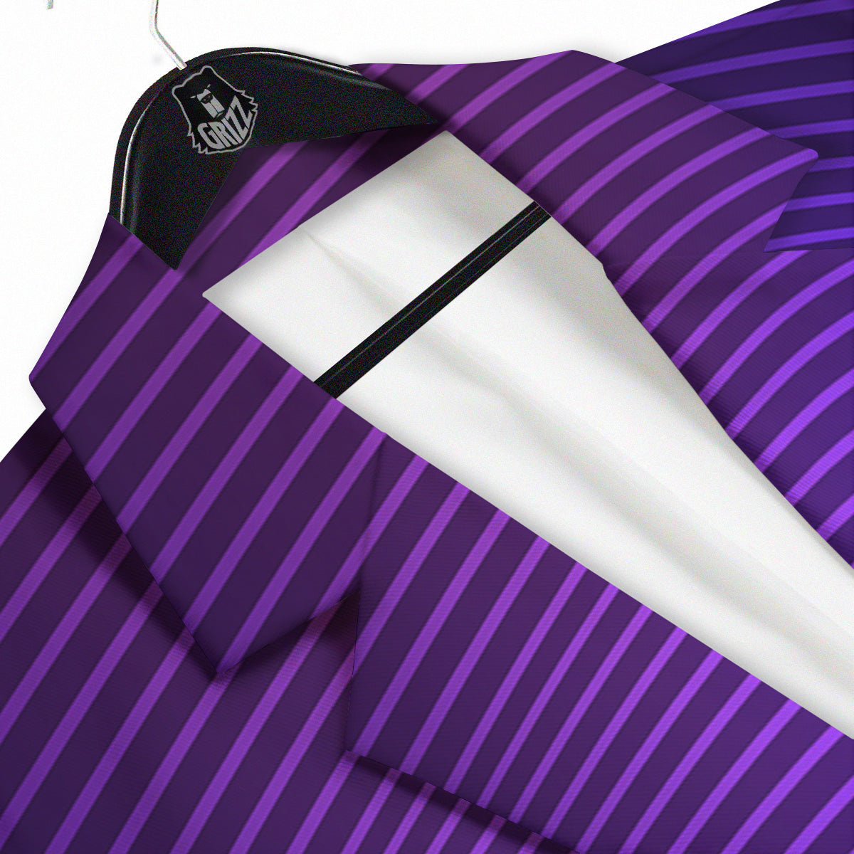 EDM Wave Purple And Blue Print Men's Sport Coat-grizzshop