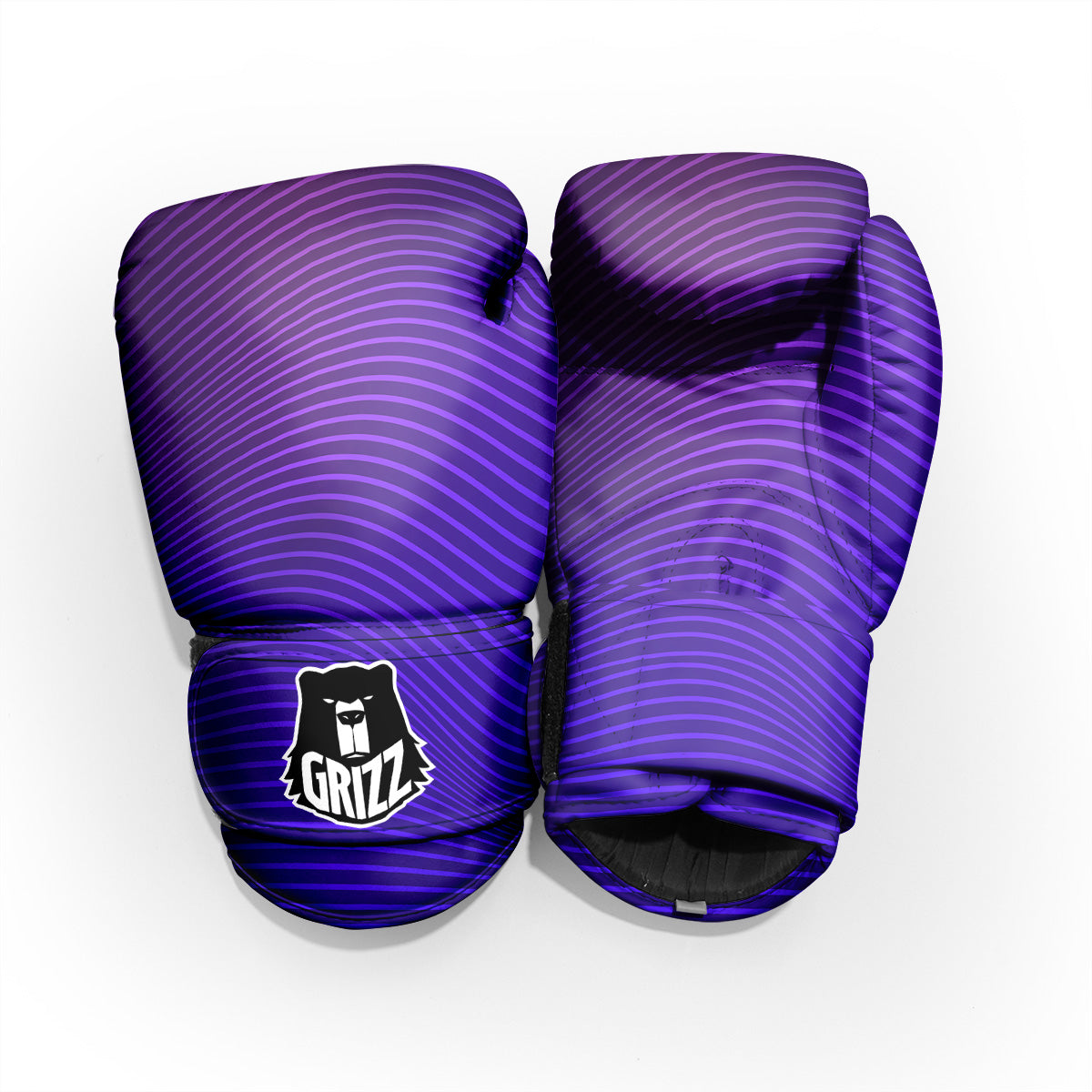 EDM Wave Purple And Blue Print Pro Boxing Glove