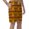 Eagle Aztec Pattern Print Men's Shorts-grizzshop