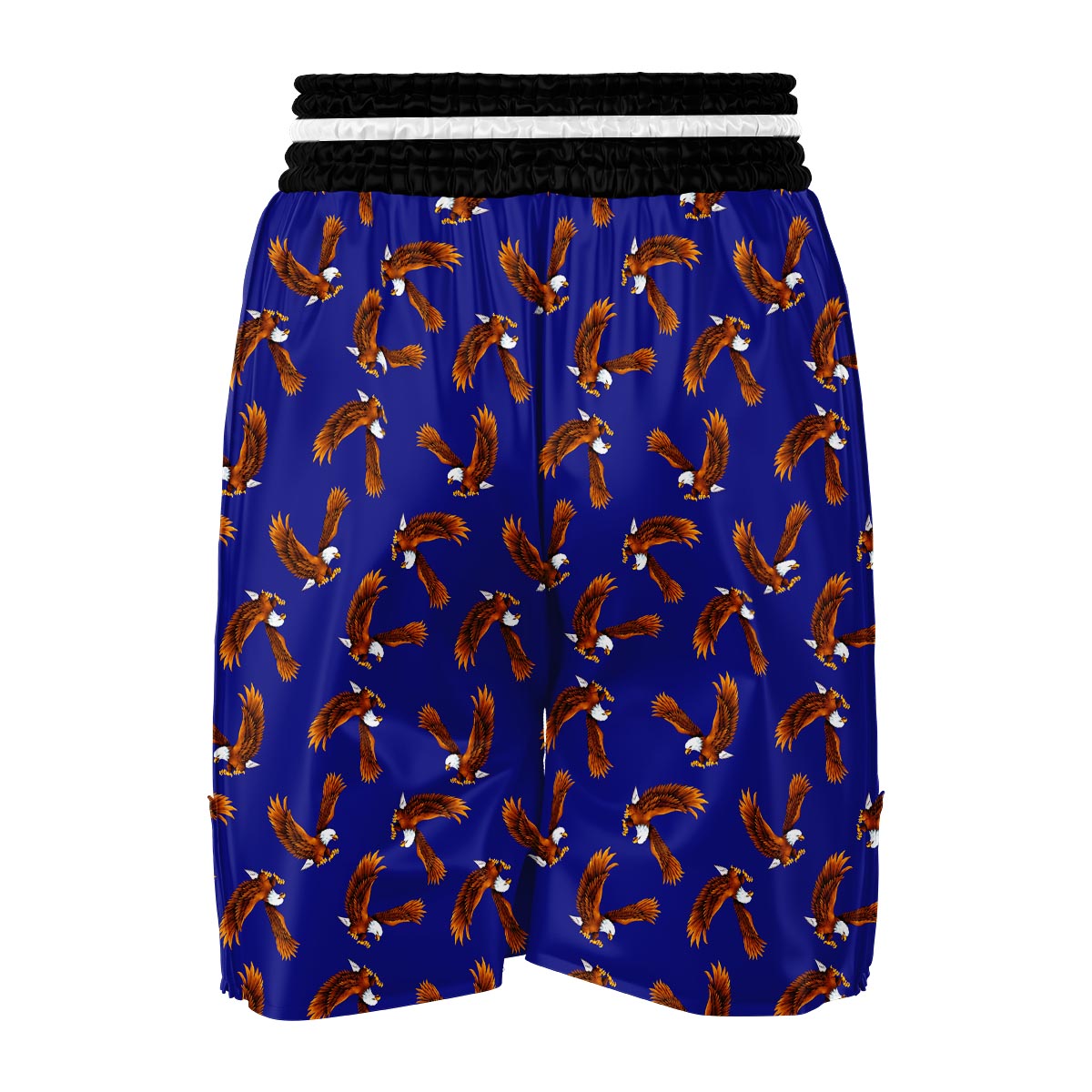 Eagle Blue Pattern Print Boxing Shorts-grizzshop