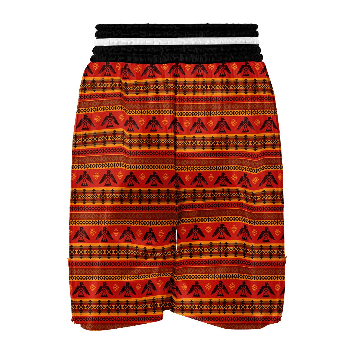Eagle Native American Pattern Print Boxing Shorts-grizzshop