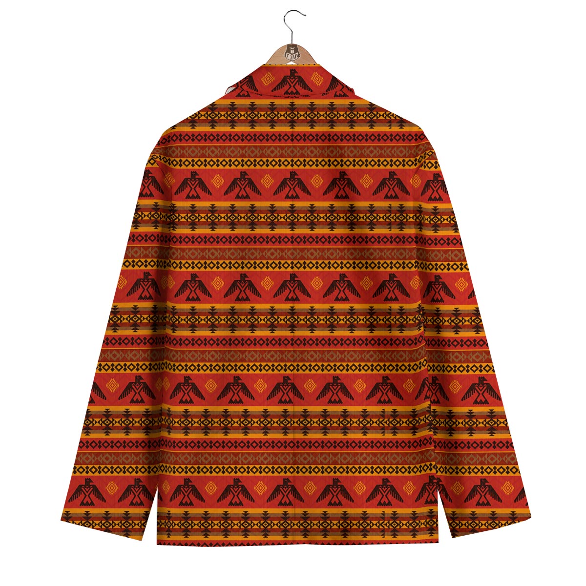 Eagle Native American Pattern Print Men's Blazer-grizzshop