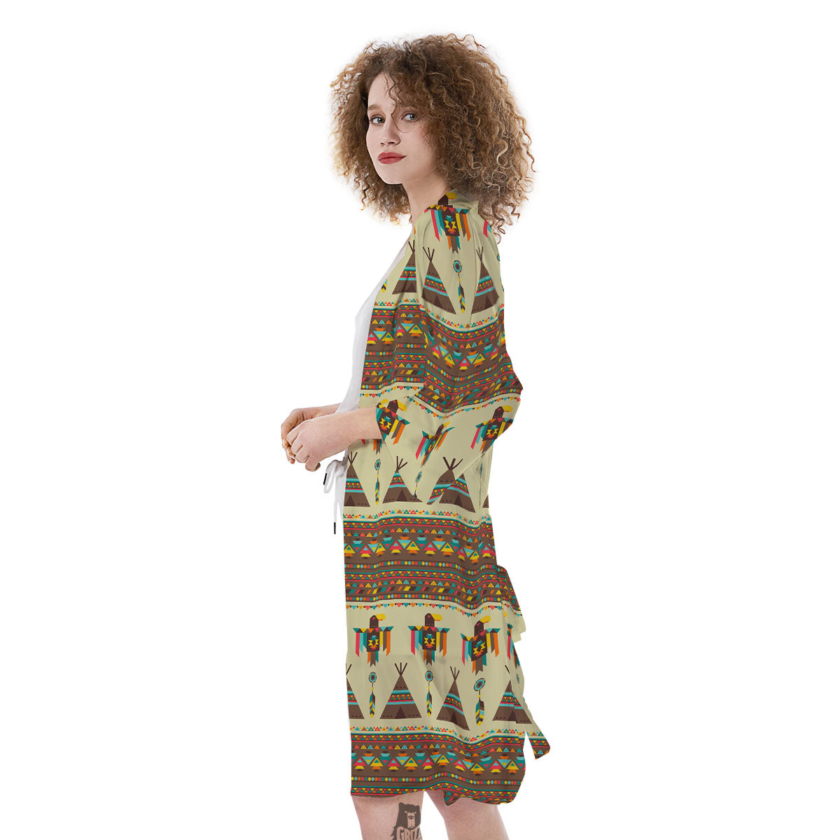 Eagle Native American Print Pattern Kimono-grizzshop