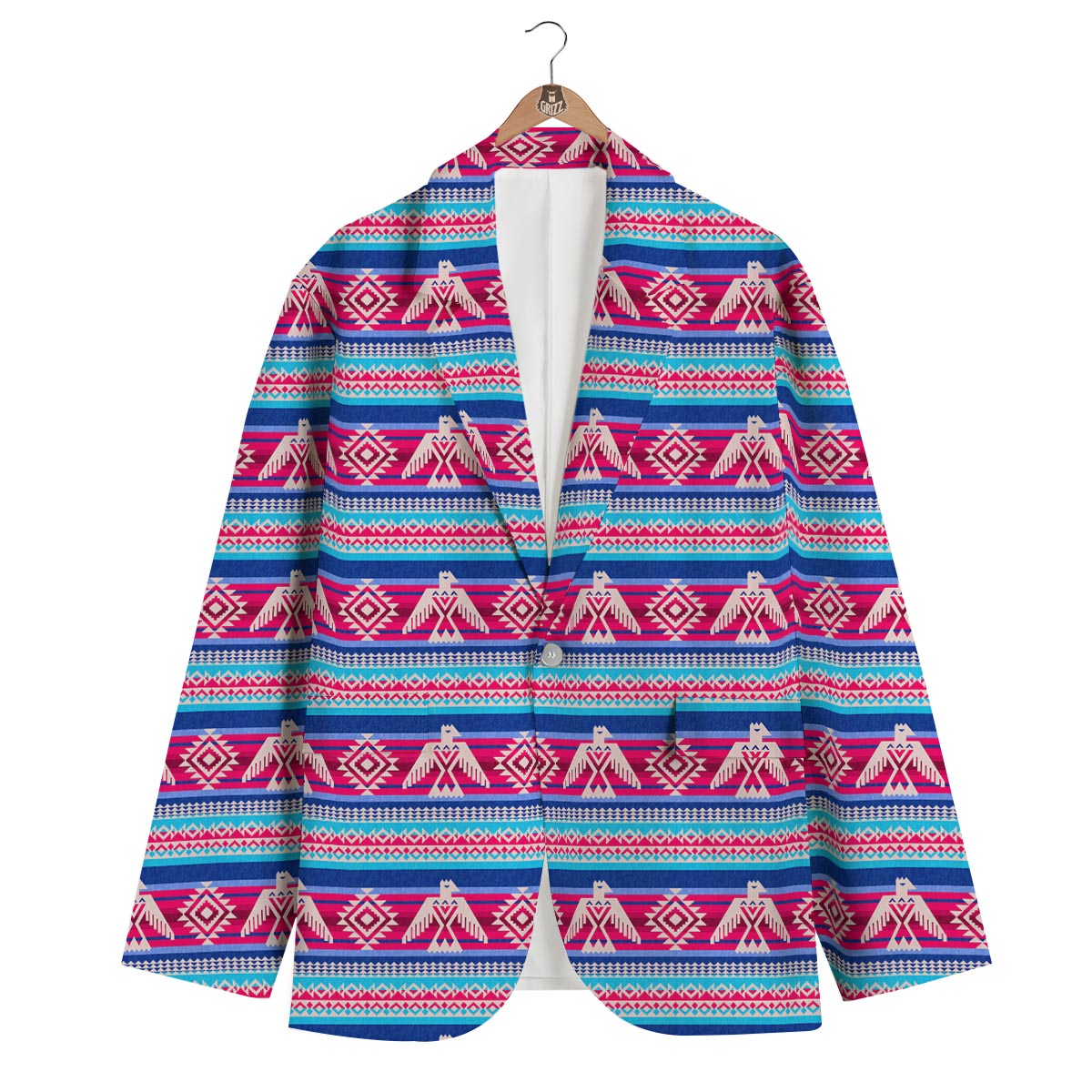 Eagle Native American Print Pattern Men's Blazer-grizzshop