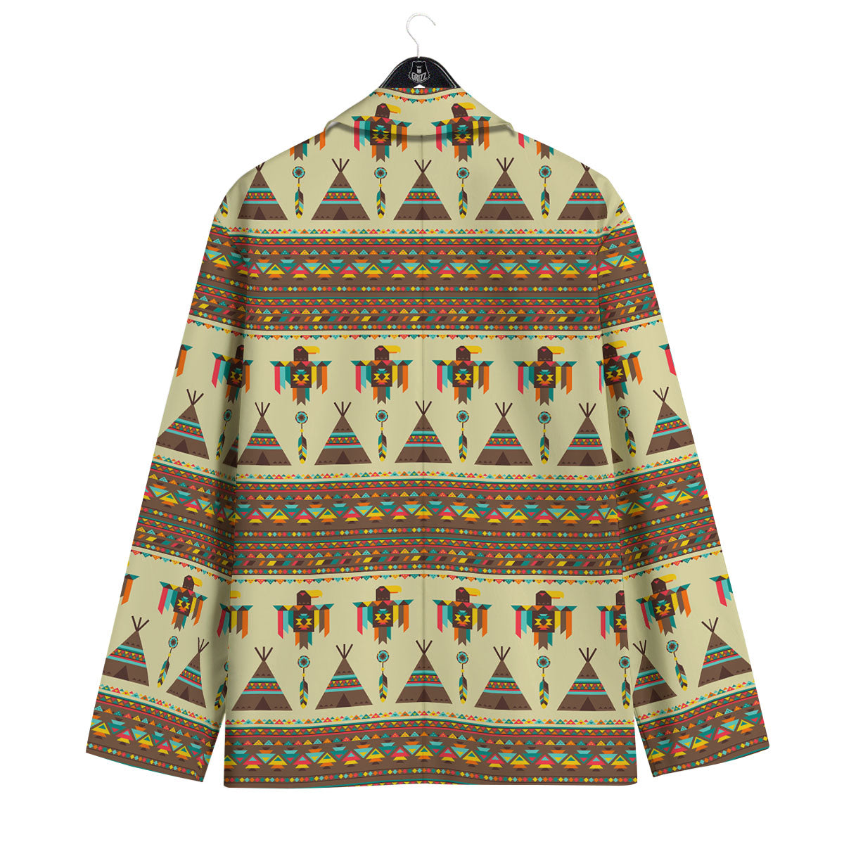 Eagle Native American Print Pattern Men's Sport Coat-grizzshop