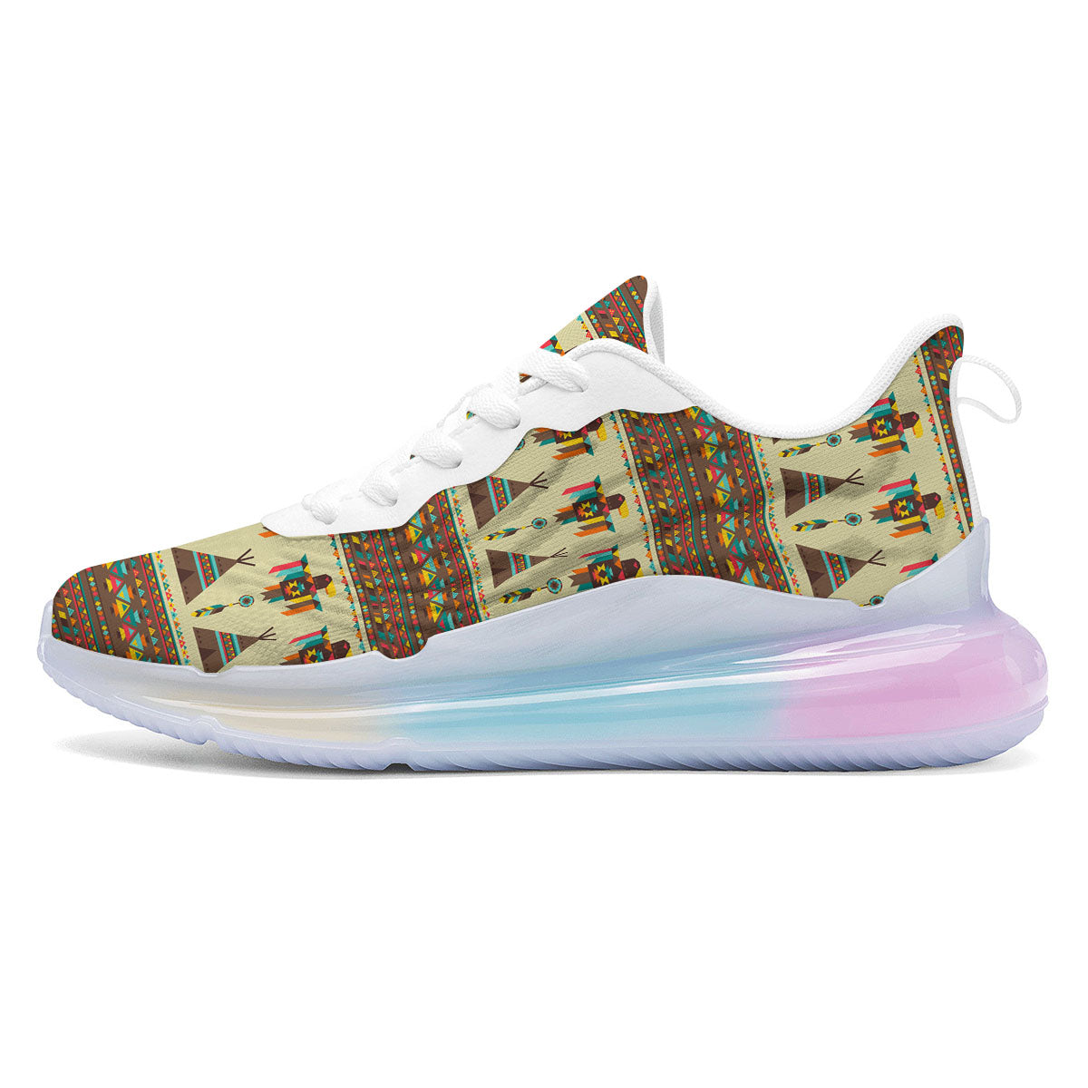 Eagle Native American Print Pattern Running Sneakers-grizzshop