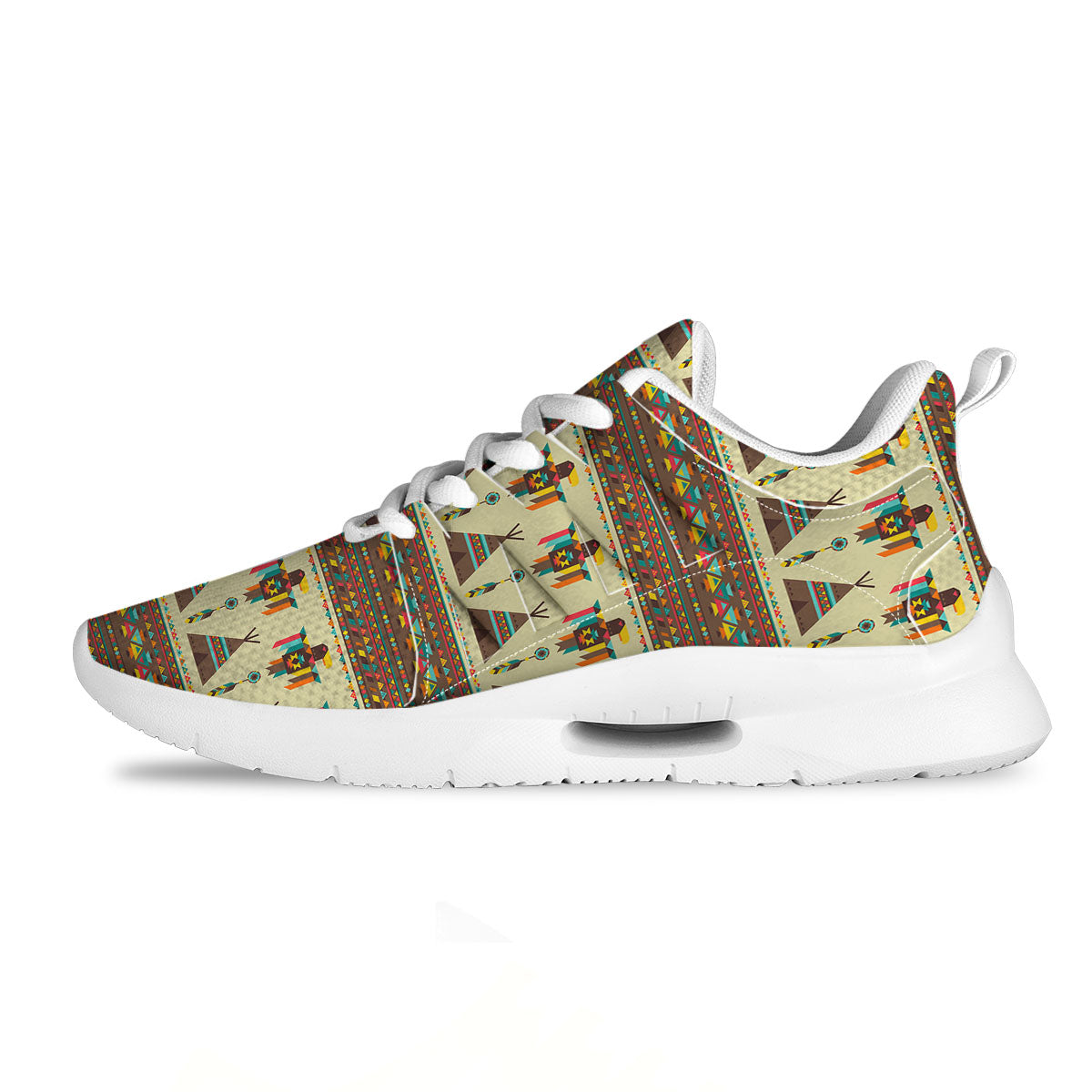 Eagle Native American Print Pattern Tennis Shoes-grizzshop