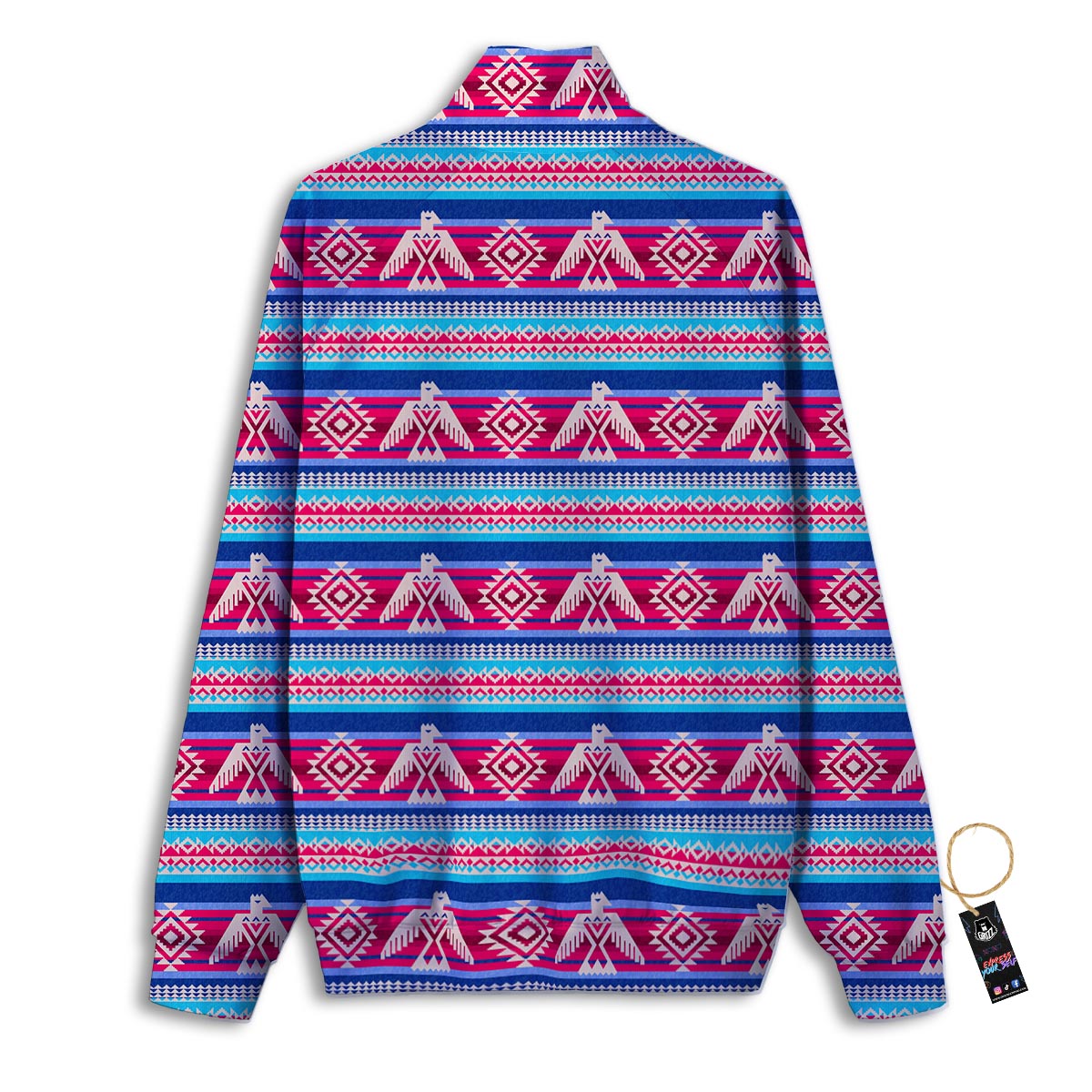 Eagle Native American Print Pattern Track Jacket-grizzshop