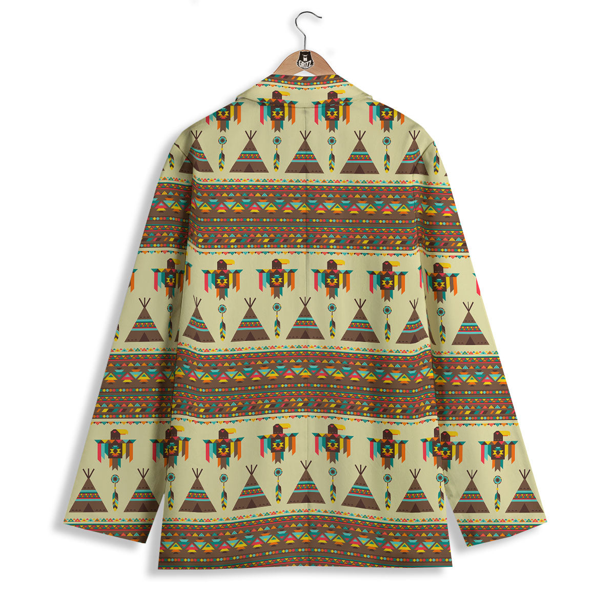 Eagle Native American Print Pattern Women's Blazer-grizzshop