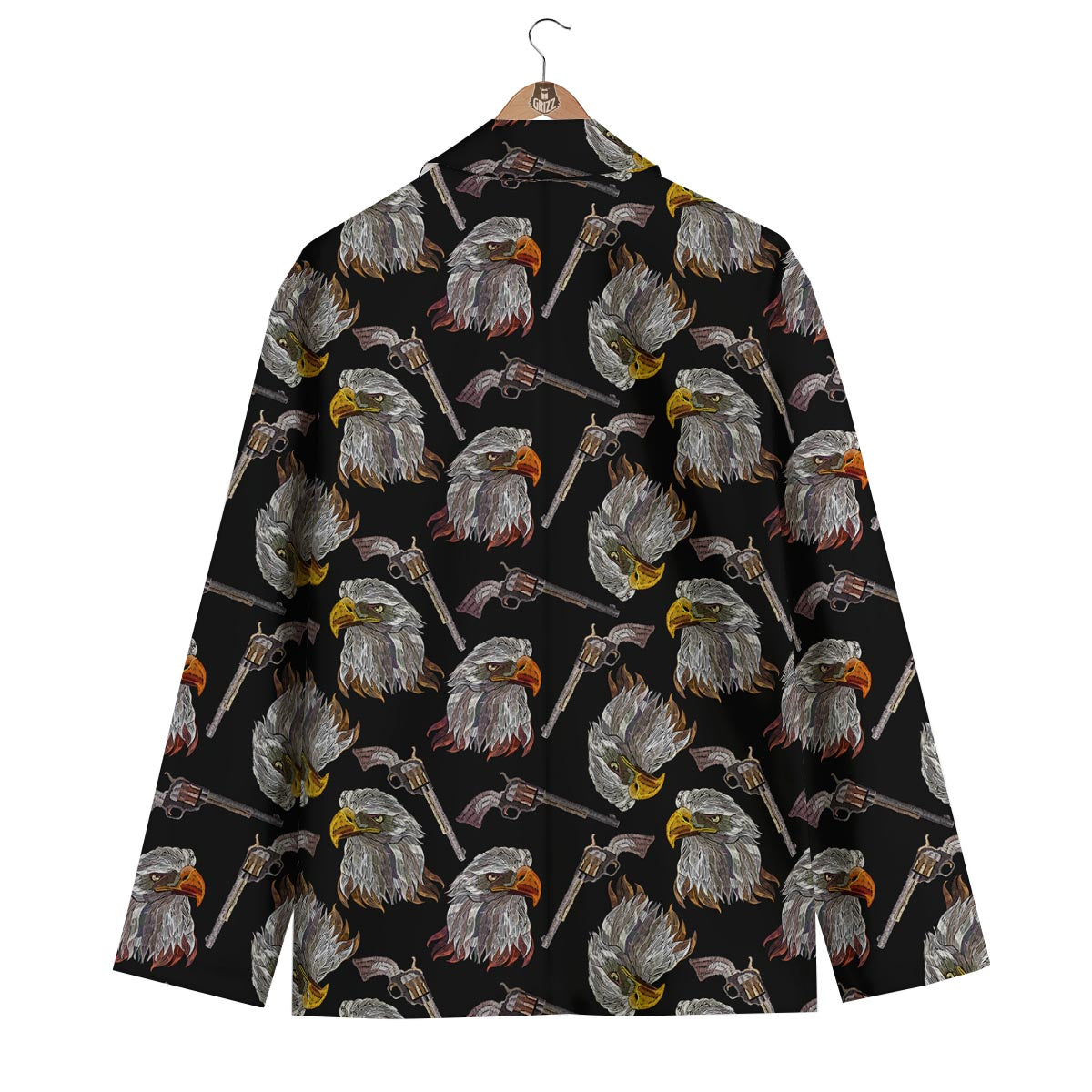 Eagle Print Pattern Men's Blazer-grizzshop