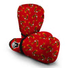 Eagle Red Pattern Print Boxing Gloves-grizzshop