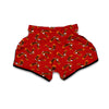 Eagle Red Pattern Print Muay Thai Boxing Shorts-grizzshop