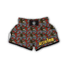 Eagle Rose Pattern Print Muay Thai Boxing Shorts-grizzshop