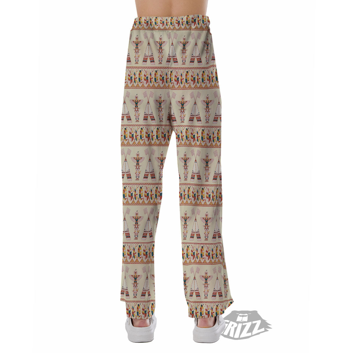 Eagle Totem Native American Print Pajama Pants-grizzshop
