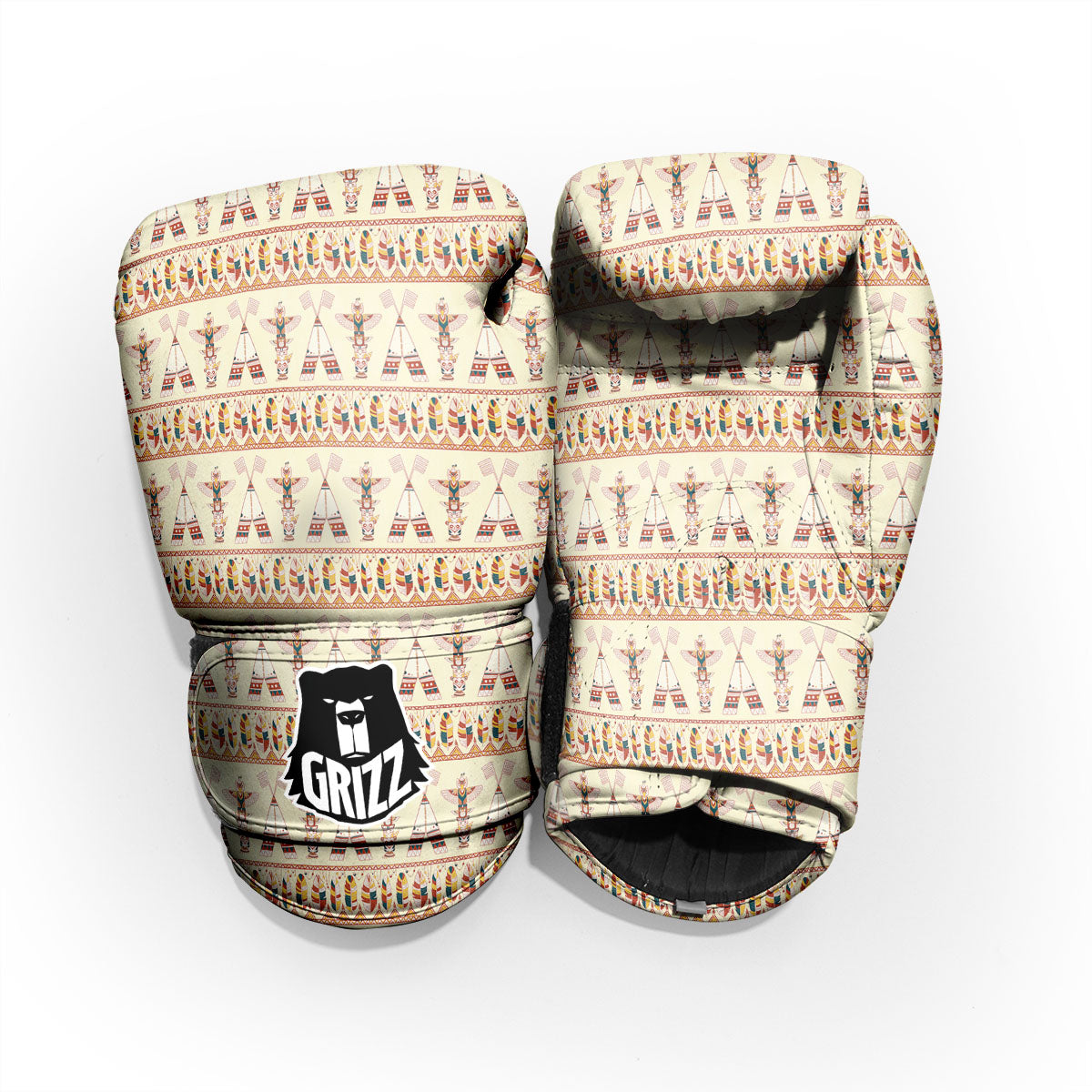 Eagle Totem Native American Print Pro Boxing Glove