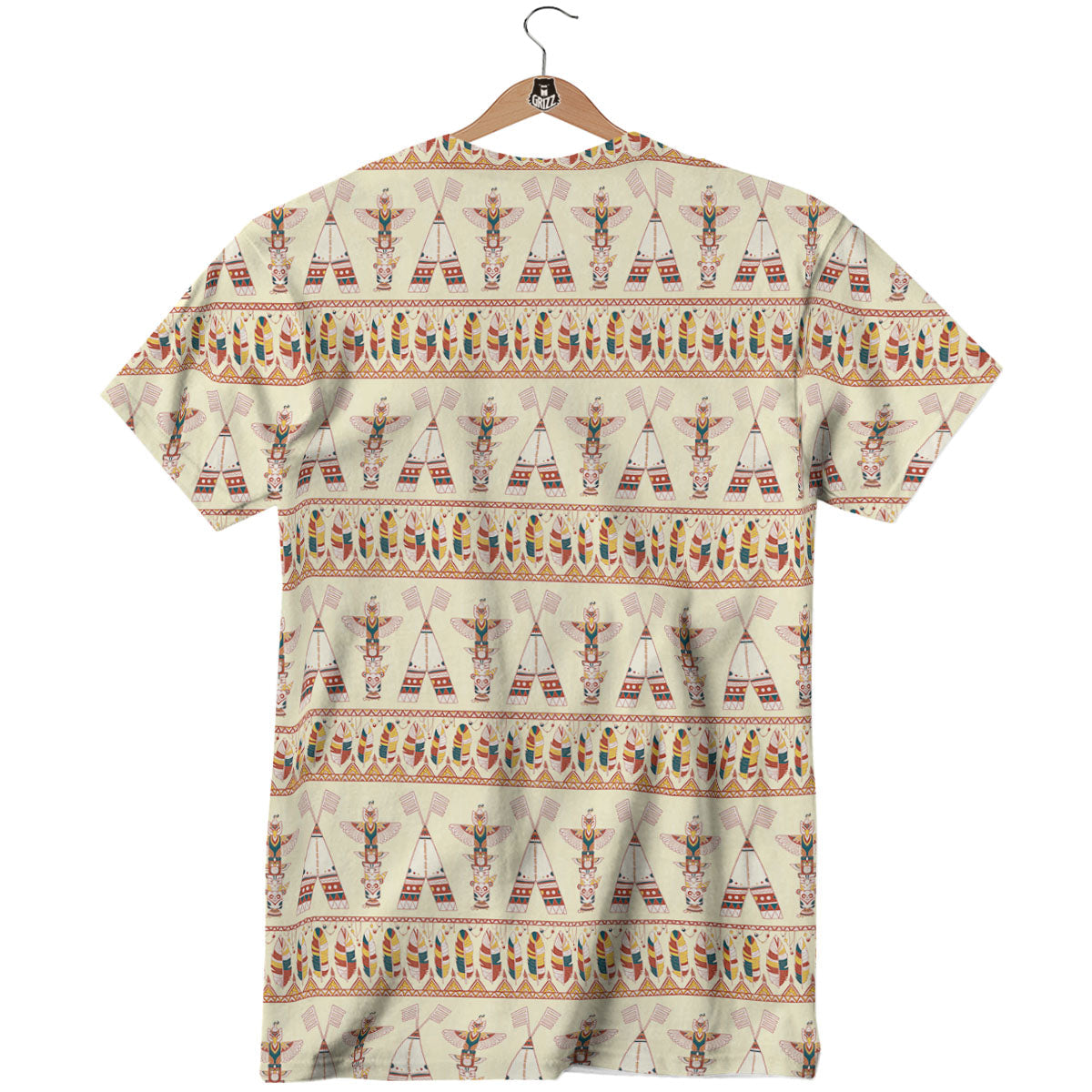 Eagle Totem Native American Print T-Shirt-grizzshop