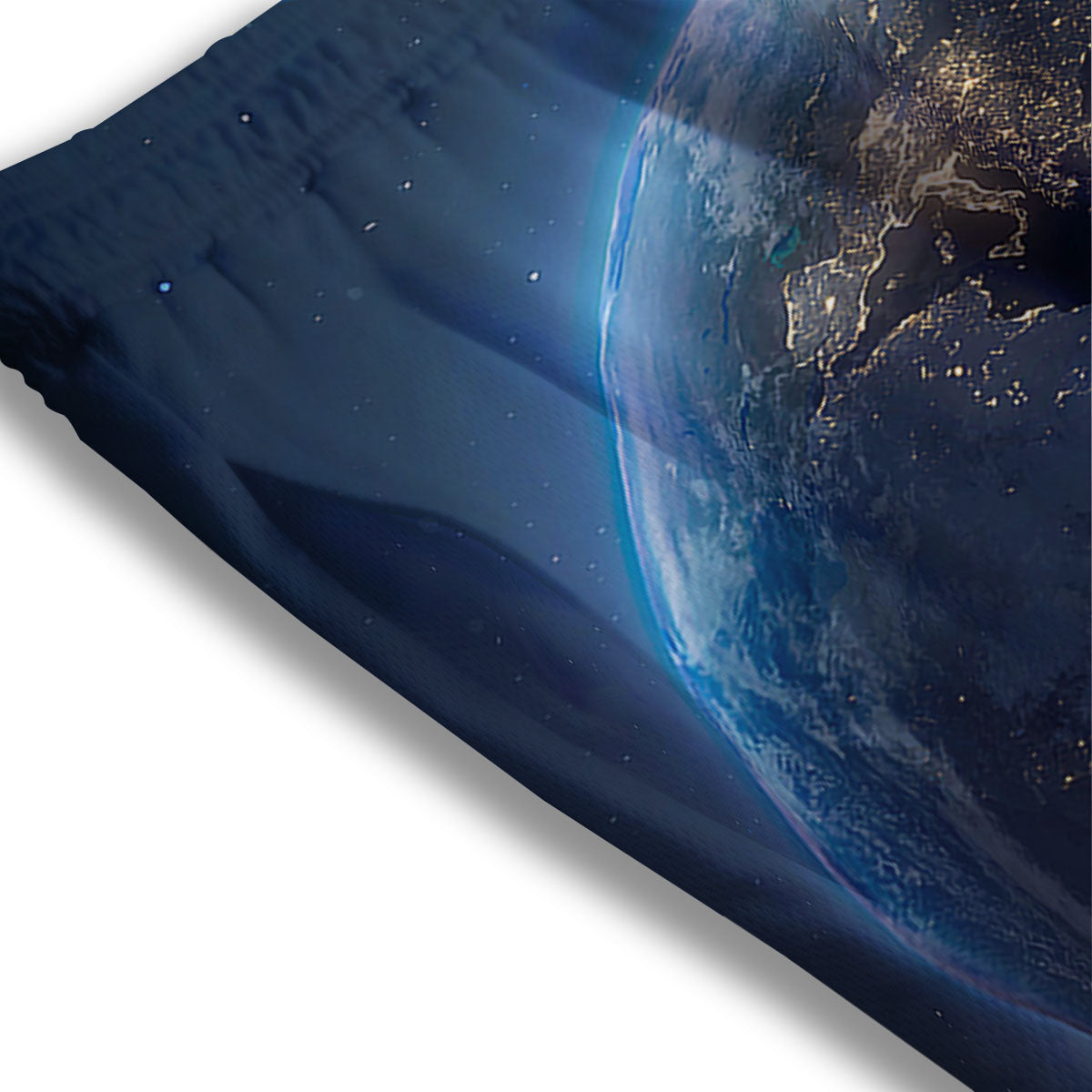 Earth And Space Print Mesh Shorts