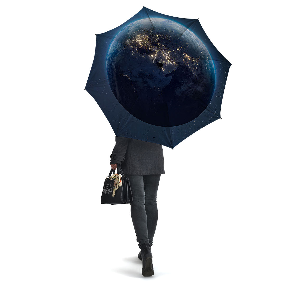 Earth And Space Print Umbrella-grizzshop