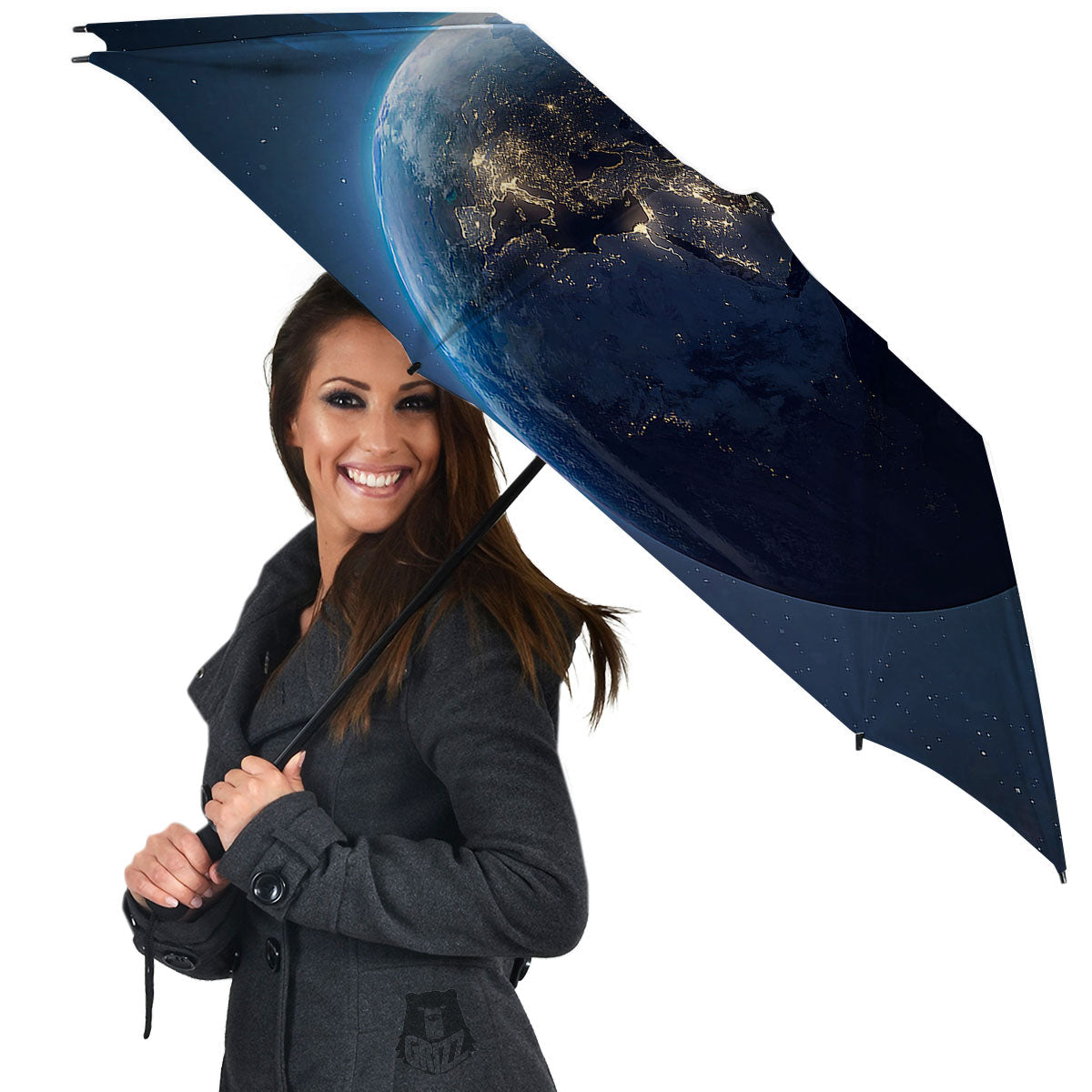 Earth And Space Print Umbrella-grizzshop