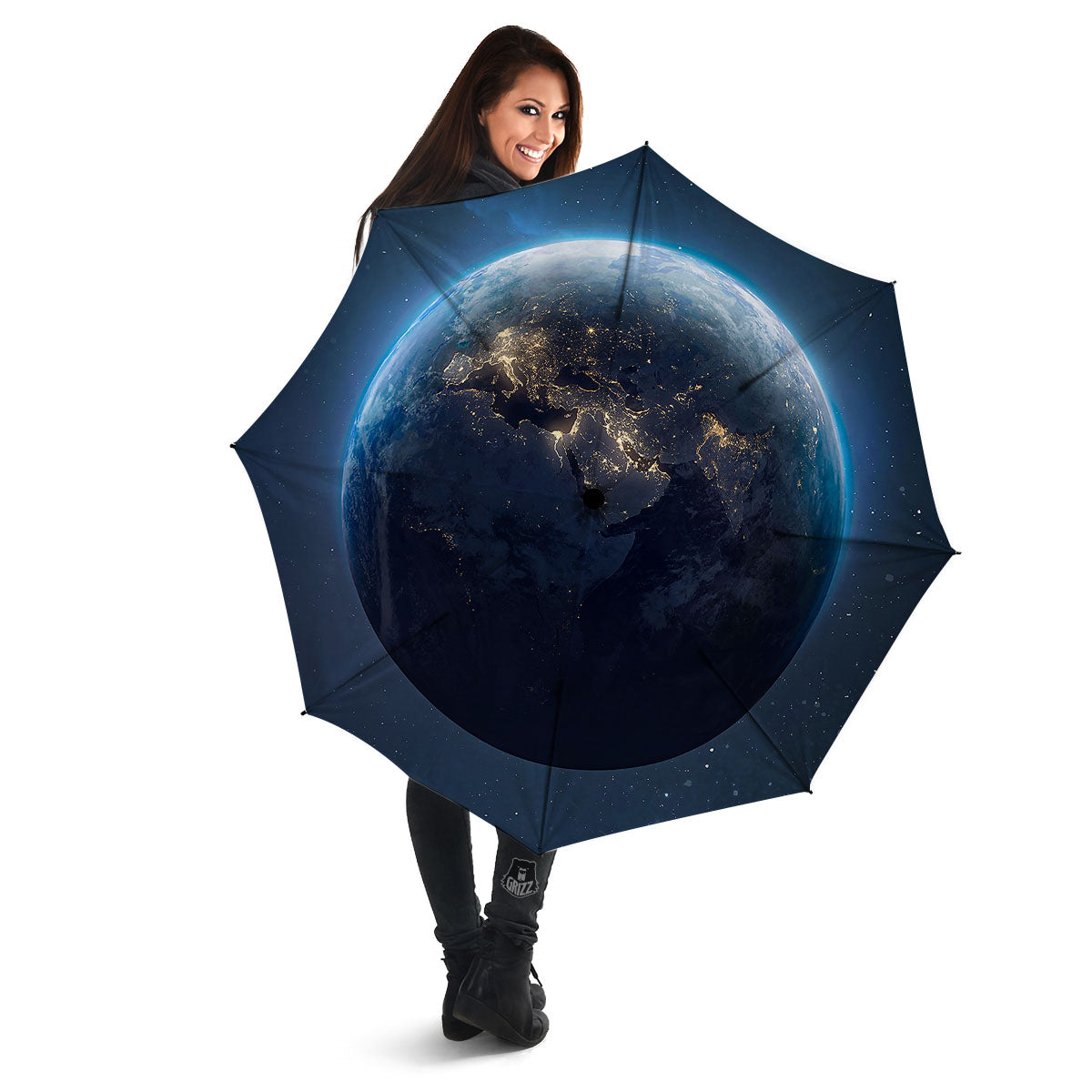 Earth And Space Print Umbrella-grizzshop