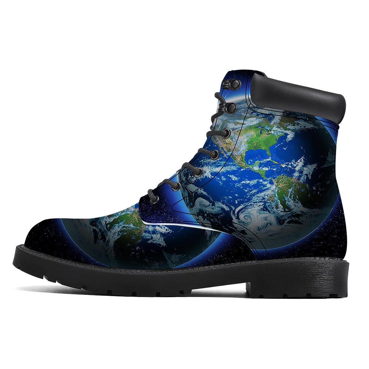 Earth Sunrise Print Boots-grizzshop