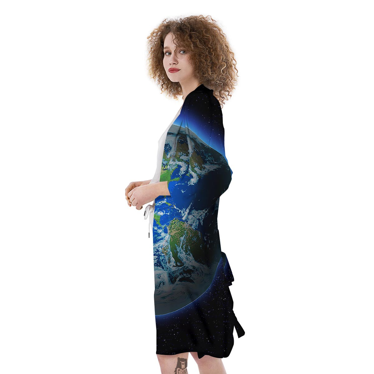 Earth Sunrise Print Kimono-grizzshop