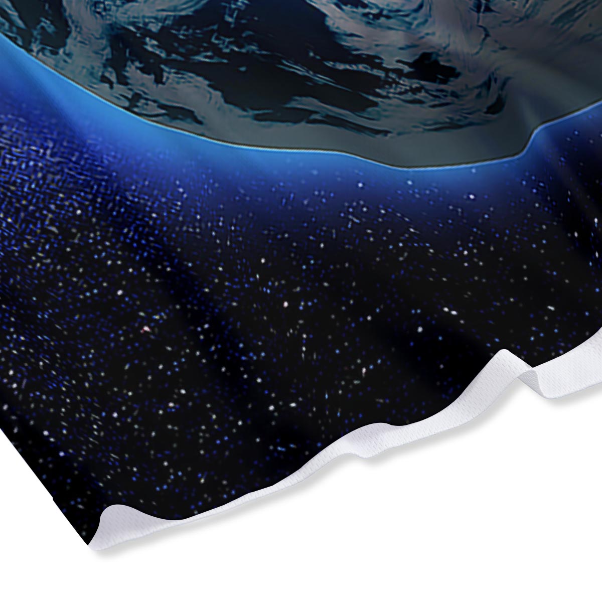 Earth Sunrise Print Mesh Shorts