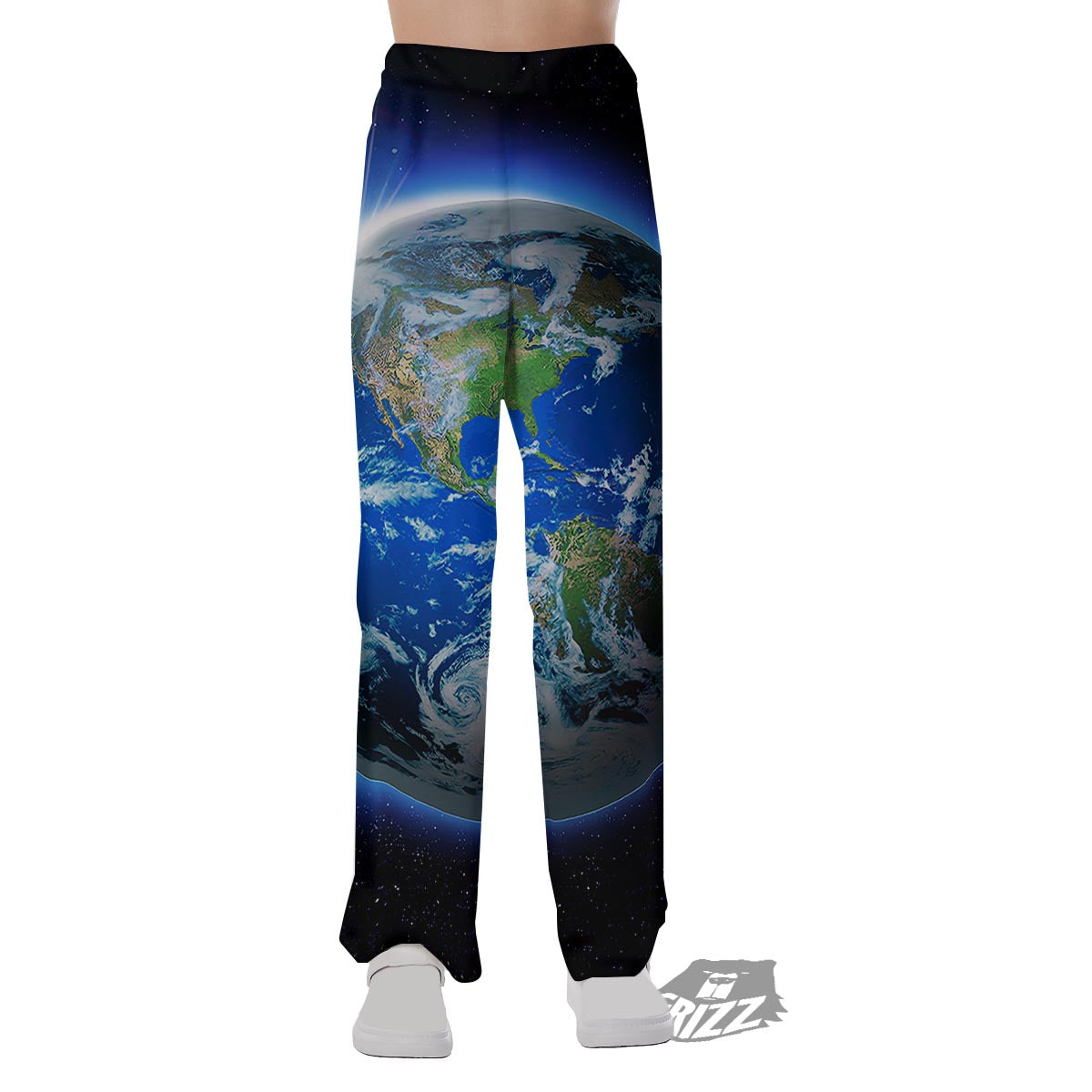 Earth Sunrise Print Pajama Pants-grizzshop