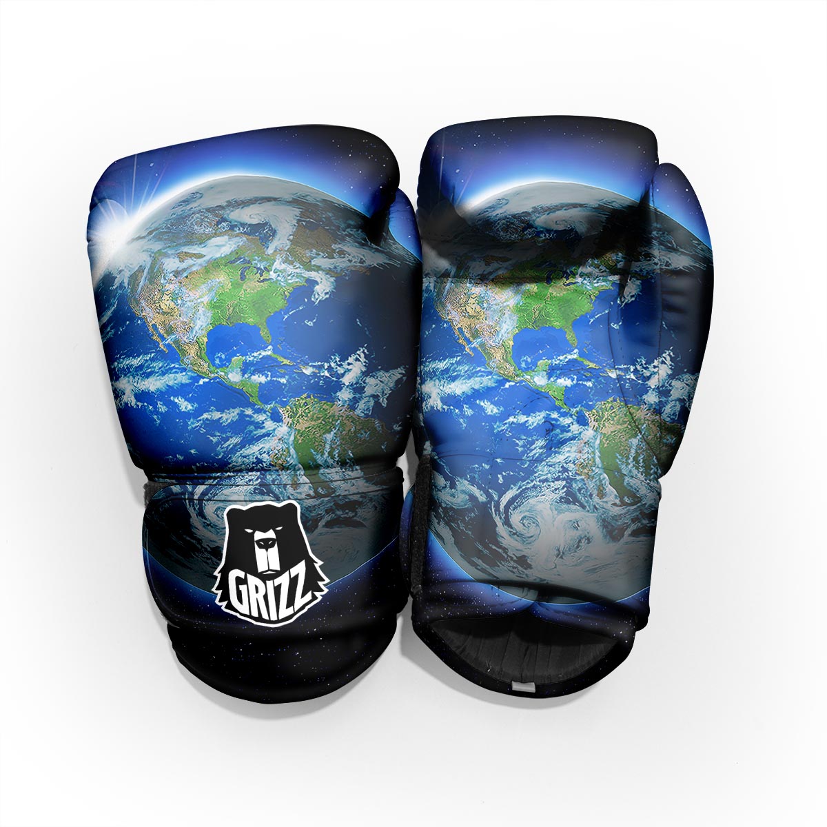Earth Sunrise Print Pro Boxing Glove