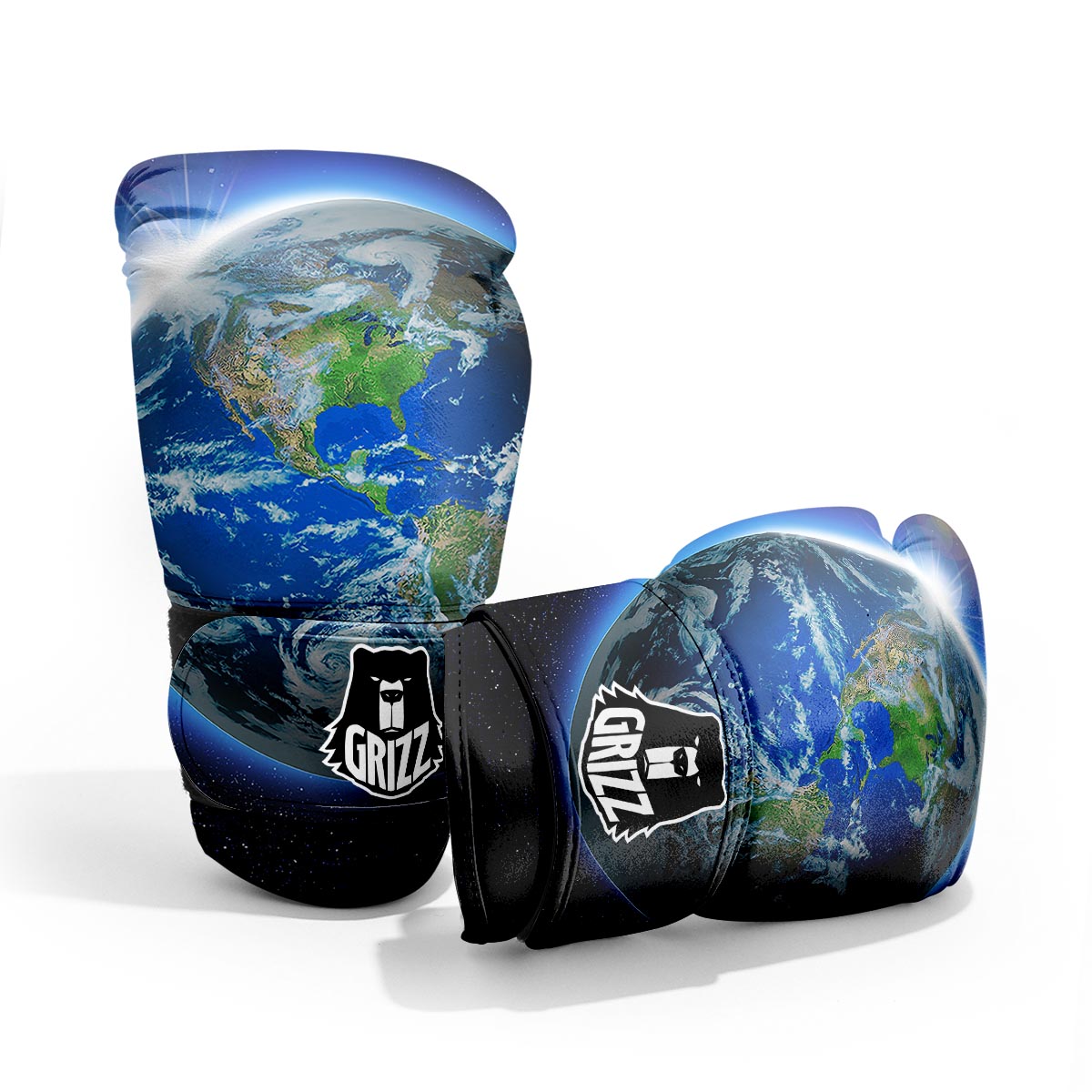 Earth Sunrise Print Pro Boxing Glove