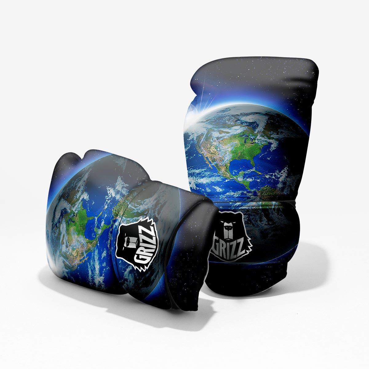 Earth Sunrise Print Pro Boxing Glove