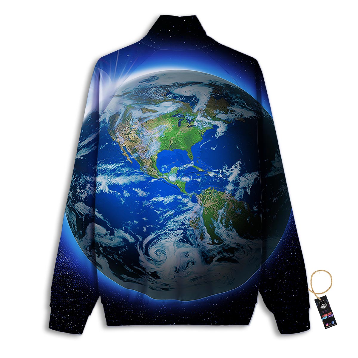 Earth Sunrise Print Track Jacket-grizzshop
