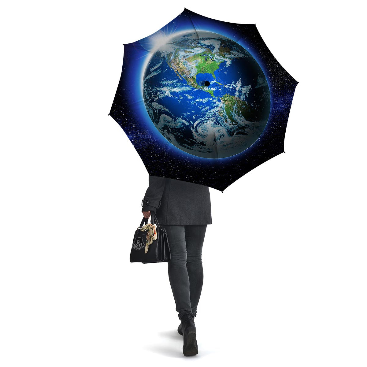 Earth Sunrise Print Umbrella-grizzshop