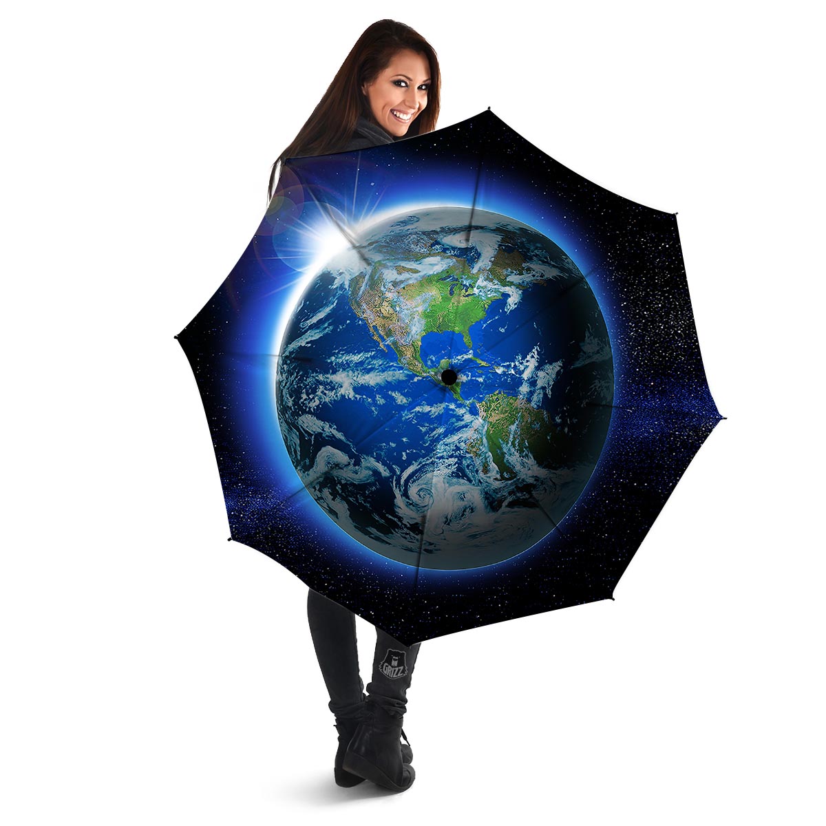 Earth Sunrise Print Umbrella-grizzshop