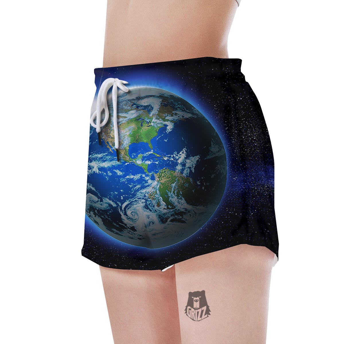 Earth Sunrise Print Women's Shorts-grizzshop